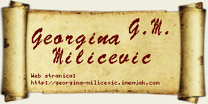 Georgina Milićević vizit kartica